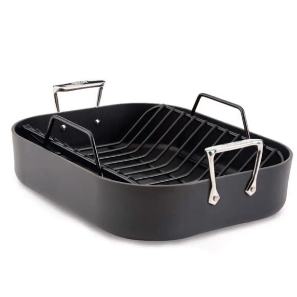 All-Clad NS Pro Non-Stick Roaster Pan w/ Rack - Picture 1 of 7